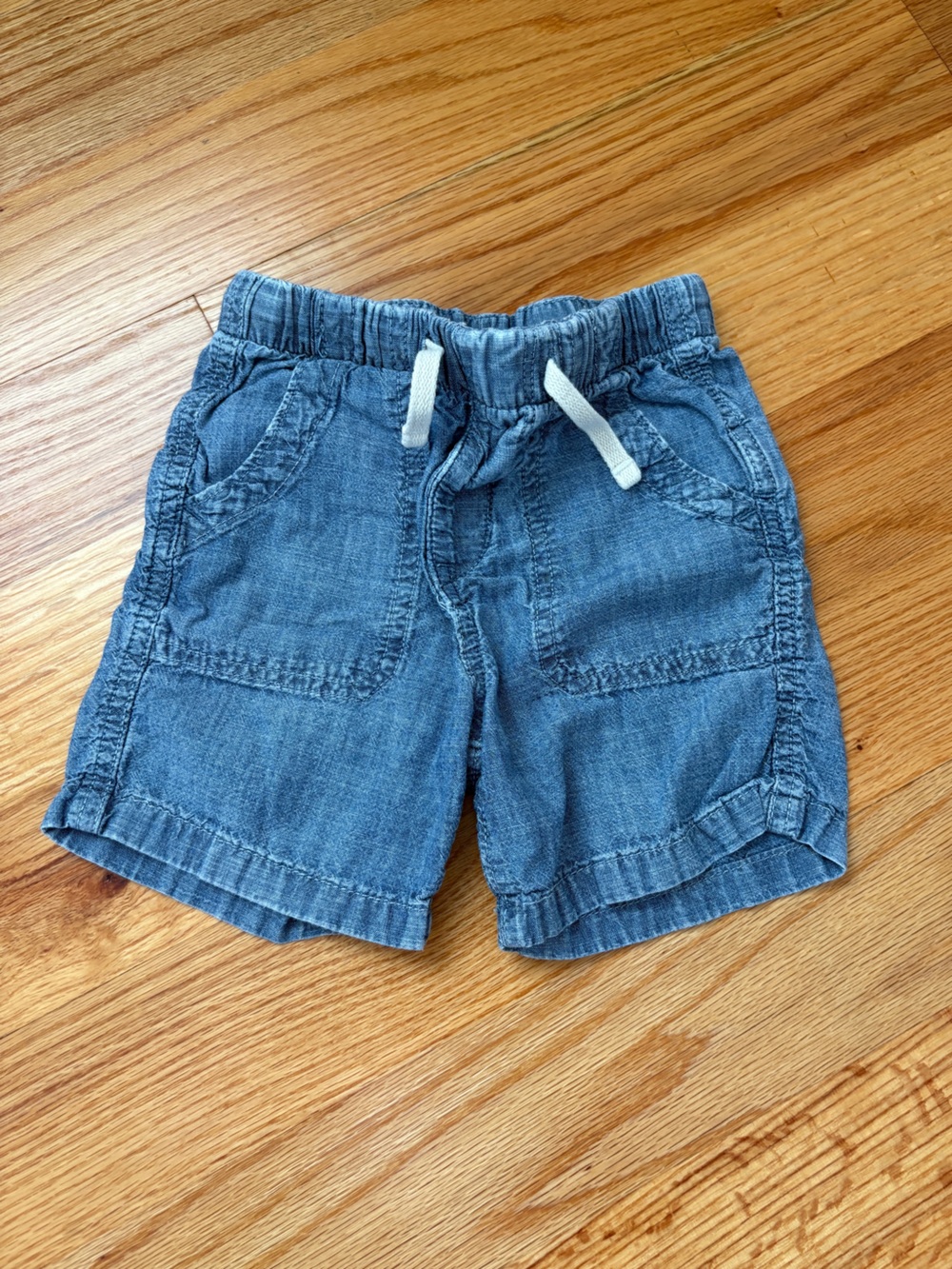 GAP Toddler Blue Denim-Style Pull-On Shorts